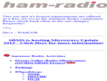 Tablet Screenshot of ham-radio.com